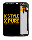 Replacement LCD Assembly With Frame Compatible with Motorola Moto X Style (XT1572 / 2015) / Moto X Pure Edition (XT1575 / 2015) (Refurbished) (Black)