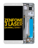 Replacement LCD Assembly With Frame Compatible with Asus ZenFone 3 Laser (ZC551KL / 2016) (Refurbished) (White)