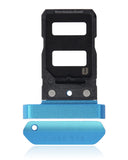 Replacement Dual Sim Card Tray Compatible with Asus ROG Phone 5 (ZS673KS) (Blue)
