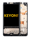Replacement LCD Assembly With Frame Compatible with BlackBerry KEYone (Refurbished) (Black)