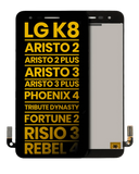 Replacement LCD Assembly Without Frame Compatible with LG K8 (X210 / 2018) / Aristo 2 / Aristo 2 Plus / Aristo 3 / Aristo 3 Plus / Phoenix 4 / Tribute Dynasty / Empire / Fortune 2 / Risio 3 / Rebel 4 (Refurbished) (Black)