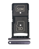 Replacement Sim Card Tray Compatible with Motorola Droid Turbo 2 (XT1585 / XT1580 / XT1581 / 2015) (Black)