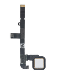 Replacement Home Button With Flex Cable Compatible with Motorola Moto Z Play Droid (XT1635 / 2016) (White)