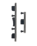 Replacement Power & Volume Button Compatible with Motorola Moto E4 Plus (XT1774 / 2017) (Black)