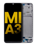 Replacement OLED Assembly With Frame Compatible with Xiaomi Mi A3 (Refurbished) (Silver)