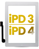 Replacement Digitizer Compatible with Apple iPad 3 / 4 (White)