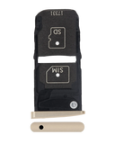 Replacement Sim Card Tray Compatible with Motorola Moto Z Droid (XT1650-01 / 2016) (Gold)