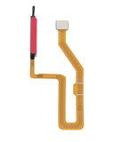 Replacement Fingerprint Reader With Flex Cable Compatible with LG K42 / K52 / K62 (Red)