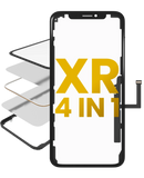 Replacement 4 in 1 (Glass With OCA Pre-Installed + Frame + Digitizer ) Compatible with OCA Master iPhone XR (OCA Master)