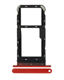 Replacement Dual Sim Card Tray Compatible with Motorola Moto E7 Power (XT2097-6 / 2021) (Coral Red)