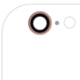 Replacement Back Camera Lens Compatible with Apple iPhone 6 / 6S (Rose Gold) (10 Pack) (Real Sapphire l Premium)