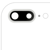 Replacement Back Camera Lens With Bracket & Bezel Compatible with Apple iPhone 8 Plus (Silver) (10 Pack) (Real Sapphire l Premium)