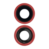 Replacement Back Camera Lens With Bracket & Bezel Compatible with Apple iPhone 8 / SE (2020) / SE (2022) (Red) (10 Pack) (Real Sapphire l Premium)