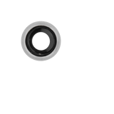 Replacement Back Camera Lens With Bracket & Bezel Compatible with Apple iPhone 8 / SE (2020) / SE (2022) (Silver) (10 Pack) (Real Sapphire l Premium)