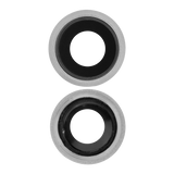 Replacement Back Camera Lens With Bracket & Bezel Compatible with Apple iPhone 8 / SE (2020) / SE (2022) (Silver) (10 Pack) (Real Sapphire l Premium)