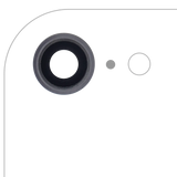 Replacement Back Camera Lens With Bracket & Bezel Compatible with Apple iPhone 8 / SE (2020) / SE (2022) (Space Gray) (10 Pack) (Real Sapphire l Premium)