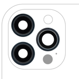 Replacement Back Camera Lens With Bracket & Bezel Compatible with Apple iPhone 12 Pro Max (3 Piece Set) (Real Sapphire / Premium) (Pacific Blue)
