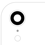 Replacement Back Camera Lens (Glass Only) With Adhesive Compatible with Apple iPhone XR (All Colors) (10 Pack) (Real Sapphire l Premium)