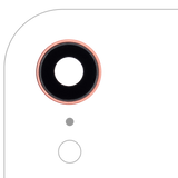 Replacement Back Camera Lens With Bracket & Bezel Compatible with Apple iPhone XR (Coral) (10 Pack) (Real Sapphire l Premium)