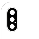Replacement Back Camera Lens (Glass Only) With Adhesive Compatible with Apple iPhone XS / XS Max (All Colors) (10 Pack) (Real Sapphire l Premium)