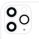 Replacement Back Camera Lens (Glass Only) With Adhesive Compatible with Apple iPhone 11 Pro / Pro Max (3 Piece Set) (10 Pack) (Real Sapphire / Premium)