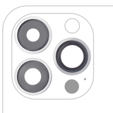 Replacement Back Camera Lens With Bracket & Bezel Compatible with Apple iPhone 13 Pro / 13 Pro Max (Silver) (Real Sapphire / Premium)