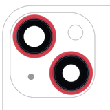Replacement Back Camera Lens With Bracket & Bezel Compatible with Apple iPhone 13 / 13 Mini ( 2 Piece) (Real Sapphire / Premium) (Red)