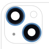 Replacement Back Camera Lens With Bracket & Bezel Compatible with Apple iPhone 13 / 13 Mini ( 2 Piece) (Real Sapphire / Premium) (Blue)