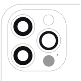 Replacement Back Camera Lens (Glass Only) With Adhesive Compatible with Apple iPhone 12 Pro (3 Piece Set) (Premium) (Real Sapphire)