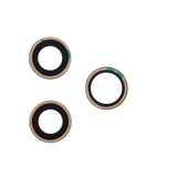 Replacement Back Camera Lens (Glass Only) With Adhesive Compatible with Apple iPhone 12 Pro (3 Piece Set) (Premium) (Real Sapphire)