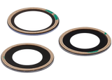 Replacement Back Camera Lens (Glass Only) With Adhesive Compatible with Apple iPhone 12 Pro (3 Piece Set) (Premium) (Real Sapphire)