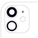 Replacement Back Camera Lens (Glass Only) With Adhesive Compatible with Apple iPhone 11 (2 Piece Set) (10 Pack) (Real Sapphire / Premium)