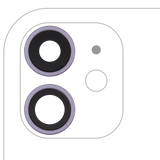 Replacement Back Camera Lens With Bracket & Bezel Compatible with Apple iPhone 11 ( 2 Piece) (Real Sapphire / Premium) (Purple)