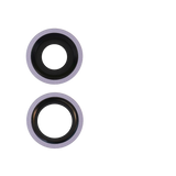 Replacement Back Camera Lens With Bracket & Bezel Compatible with Apple iPhone 11 ( 2 Piece) (Real Sapphire / Premium) (Purple)