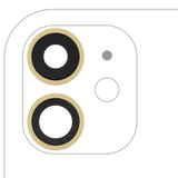 Replacement Back Camera Lens With Bracket & Bezel Compatible with Apple iPhone 11 ( 2 Piece) (Real Sapphire / Premium) (Yellow)