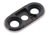 Replacement Back Camera Lens With Bracket & Bezel Compatible with Apple iPhone X (Silver) (Real Sapphire l Premium)