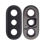 Replacement Back Camera Lens With Bracket & Bezel Compatible with Apple iPhone X (Space Gray)