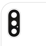 Replacement Back Camera Lens With Adhesive (Glass Only) Compatible with Apple iPhone X (10 Pack) (Aftermarket Plus)