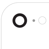 Replacement Back Camera Lens With Adhesive (Glass Only) Compatible with Apple iPhone 7 / 8 / SE (2020) / SE (2022) (All Colors) (10 Pack) (Real Sapphire / Premium)