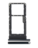 Replacement Dual Sim Card Tray Compatible with Motorola Moto G8 Play (XT2015 / 2019) (Black Onyx)