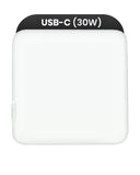 30W USB-C Power Wall Adapter Compatible with Apple iPhone / iPad / Watch / iPad / MacBook (OEM Grade A) (Bulk Packaging)