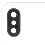 Replacement Back Camera Lens With Bracket & Bezel Compatible with Apple iPhone X (Space Gray) (Real Sapphire l Premium)