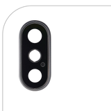 Replacement Back Camera Lens With Bracket & Bezel Compatible with Apple iPhone XS / XS Max (Silver) (Real Sapphire l Premium)