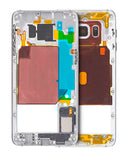 Replacement Mid-Frame Housing Compatible with Samsung Galaxy S6 Edge Plus (With Small Parts) (White Pearl)
