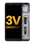 Replacement LCD Assembly With Frame Compatible with Alcatel 3V (5032 / 2019) (Refurbished) (Elegant Black)