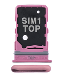 Replacement Dual Sim Card Tray Compatible with Samsung Galaxy A80 (A805 / 2019) (Pink)