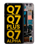Replacement LCD Assembly With Frame Compatible with LG Q7 / Q7 Plus / Q7 Alpha (Refurbished) (Silver)