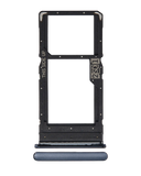 Replacement Dual Sim Card Tray Compatible with Motorola Moto G100 (XT2125-4 / 2021) (Slate Gray)