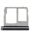 Replacement Sim Card + SD Card Tray Compatible with LG Q60 / K50 ( 2019 / X520 ) / K40S (2019 / X430) (Gray)
