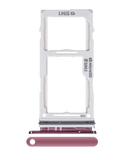 Replacement Dual Sim Card Tray Compatible with Samsung Galaxy S10 / S10 Plus / S10E (Flamingo Pink)
